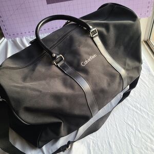 Calvin Klein Black Duffel Bag Utility Luxury Travel